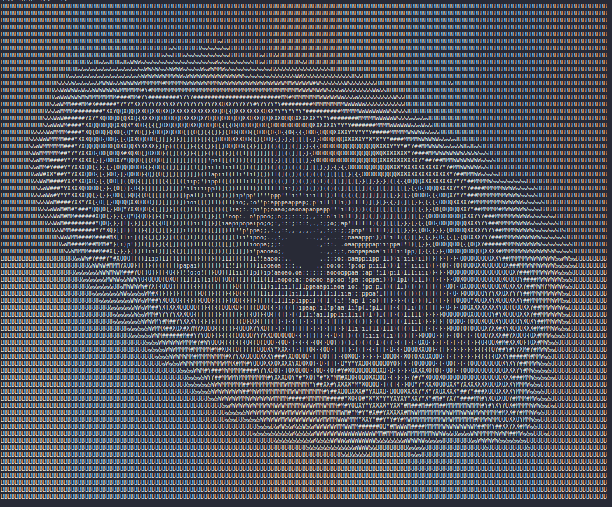 ascii galaxy result